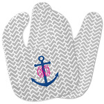 Monogram Anchor Baby Bib