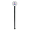 Monogram Anchor Black Plastic 7" Stir Stick - Round - Single Stick