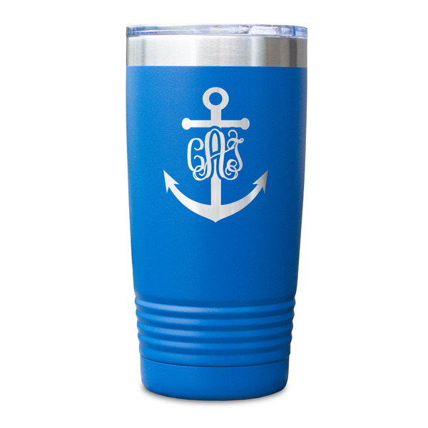 Monogram Anchor Blue Polar Camel Tumbler - 20oz - Single Sided - Approval