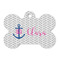 Monogram Anchor Bone Shaped Dog ID Tag