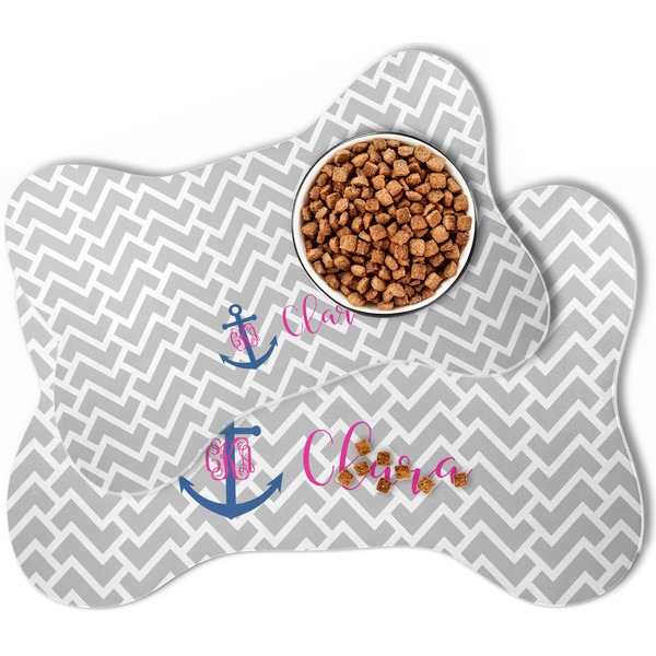 Monogram Anchor Bone Shaped Dog Mats - MAIN