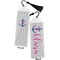 Monogram Anchor Bookmark with tassel - Front and Back