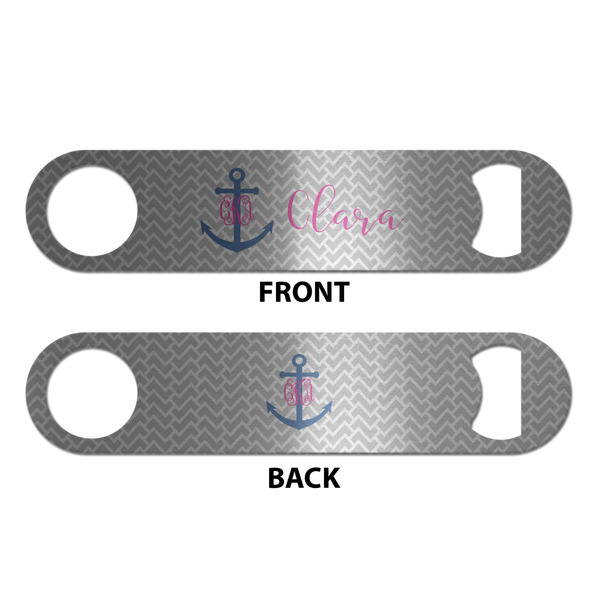 Monogram Anchor Bottle Opener - Front & Back