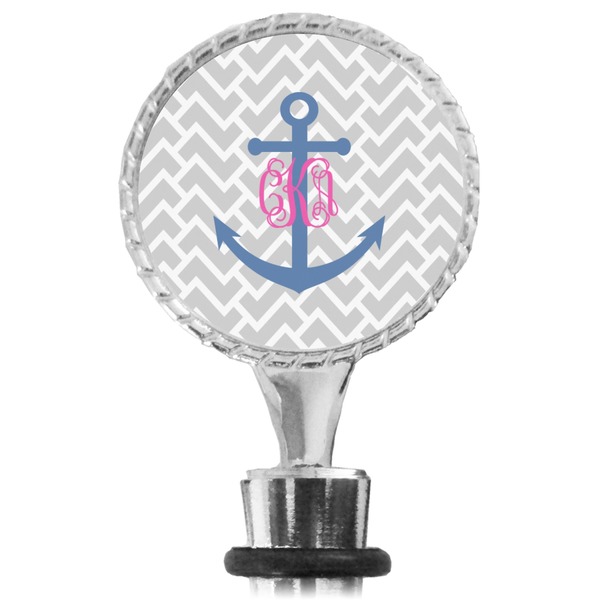 Monogram Anchor Bottle Stopper Main View
