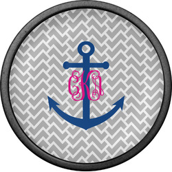 Monogram Anchor Cabinet Knob (Black) (Personalized)