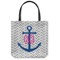 Monogram Anchor Canvas Tote Bag (Personalized)