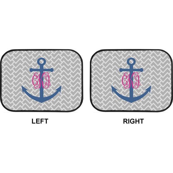Monogram Anchor Car Floor Mats (Back Seat) (Approval)