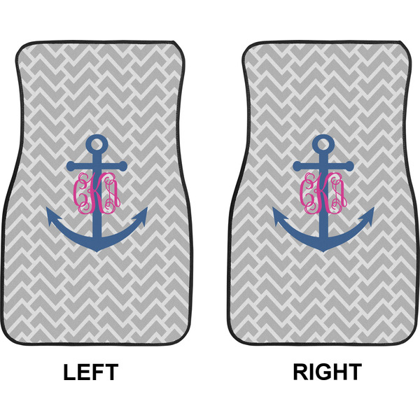 Monogram Anchor Car Mat Front - Approval