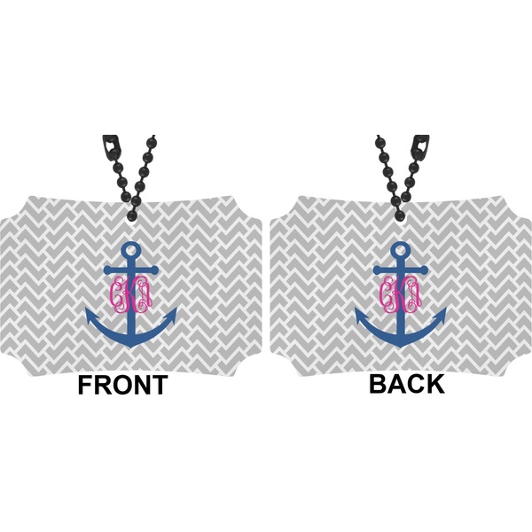 Monogram Anchor Car Ornament - Berlin (Approval)