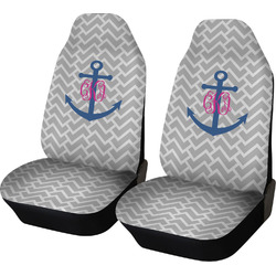 Monogram Anchor Car Seat Covers (Set of Two) (Personalized)
