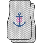 Monogram Anchor Car Floor Mats (Front Seat) (Personalized)