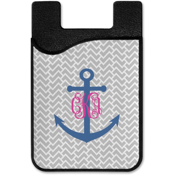 Monogram Anchor Cell Phone Credit Card Holder