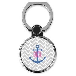 Monogram Anchor Cell Phone Ring Stand & Holder (Personalized)