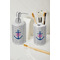 Monogram Anchor Ceramic Bathroom Accessories - LIFESTYLE (toothbrush holder & soap dispenser)
