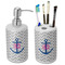 Monogram Anchor Ceramic Bathroom Accessories