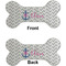 Monogram Anchor Ceramic Flat Ornament - Bone Front & Back (APPROVAL)