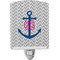 Monogram Anchor Ceramic Night Light