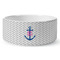 Monogram Anchor Ceramic Dog Bowl - Large (Personalized)