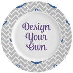Monogram Anchor Ceramic Dinner Plates (Set of 4) (Personalized)