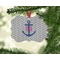 Monogram Anchor Christmas Ornament (On Tree)