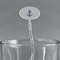 Monogram Anchor Clear Plastic 7" Stir Stick - Oval - Main