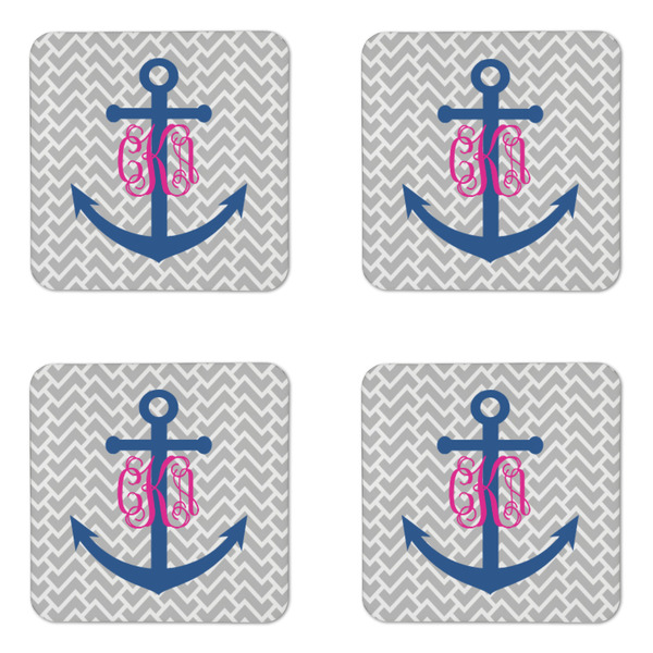 Monogram Anchor Coaster Set - APPROVAL