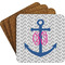 Monogram Anchor Coaster Set (Personalized)