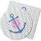 Monogram Anchor Rubber Backed Coaster (Personalized)