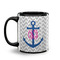 Monogram Anchor Coffee Mug - 11 oz - Black