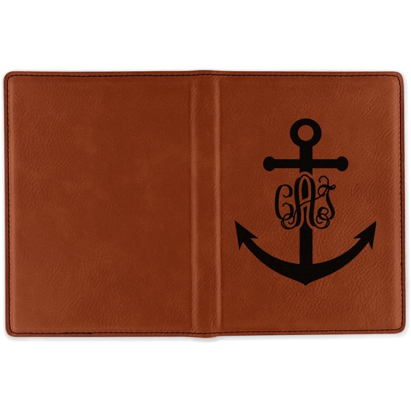 Monogram Anchor Cognac Leather Passport Holder Outside Single Sided - Apvl