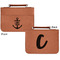 Monogram Anchor Cognac Leatherette Bible Covers - Small Double Sided Apvl