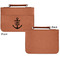 Monogram Anchor Cognac Leatherette Bible Covers - Small Single Sided Apvl