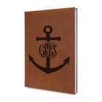 Monogram Anchor Leatherette Journal (Personalized)