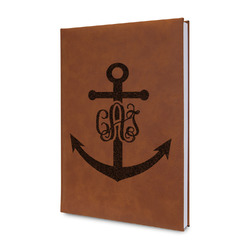 Monogram Anchor Leatherette Journal (Personalized)