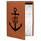 Monogram Anchor Cognac Leatherette Portfolios with Notepad - Small - Main