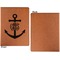 Monogram Anchor Cognac Leatherette Portfolios with Notepad - Small - Single Sided- Apvl
