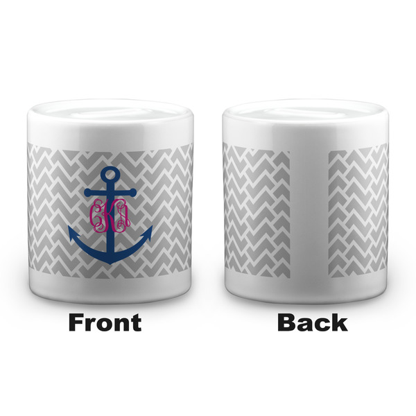 Monogram Anchor Coin Bank - Apvl