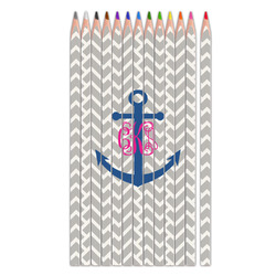 Monogram Anchor Colored Pencils