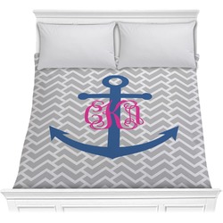 Monogram Anchor Comforter - Full / Queen (Personalized)
