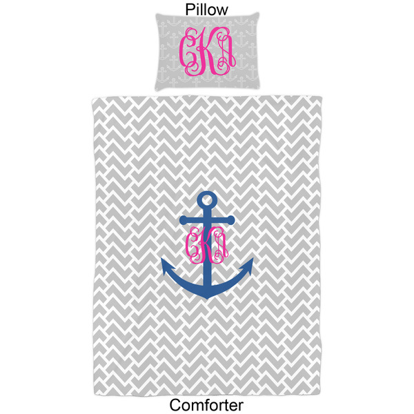 Monogram Anchor Comforter Set - Twin - Approval