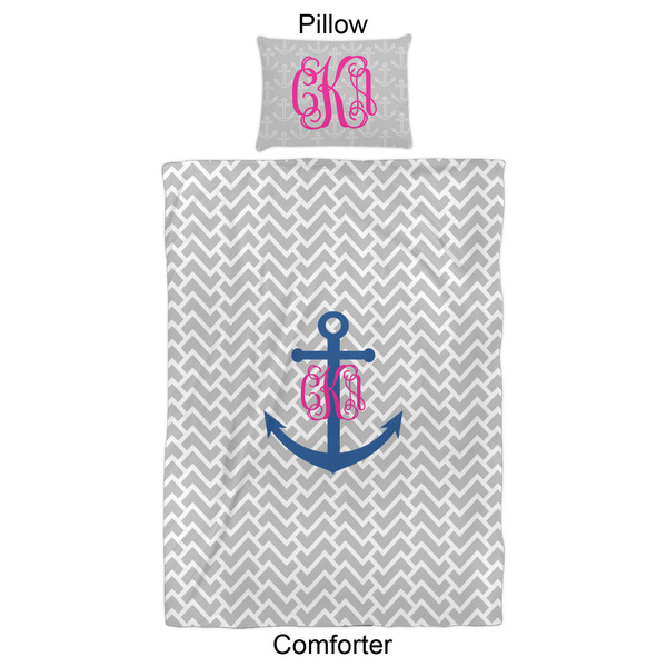 Monogram Anchor Comforter Set - Twin XL - Approval