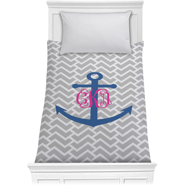 Monogram Anchor Comforter (Twin)