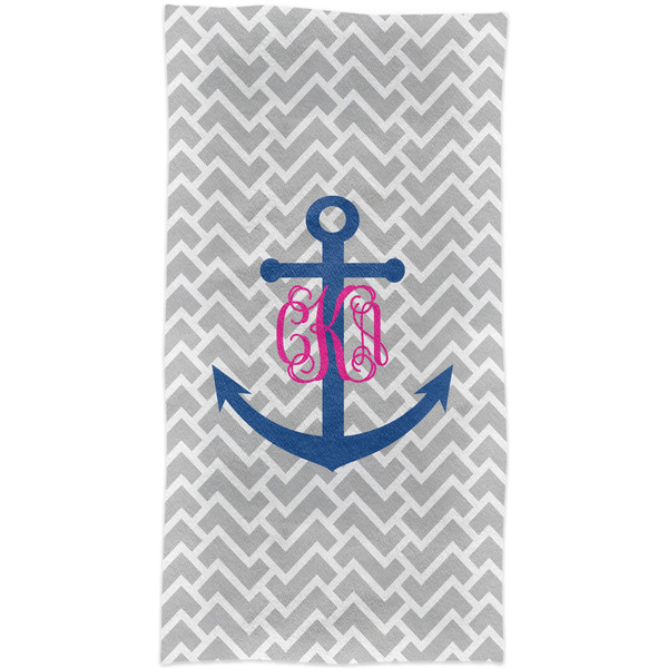 Monogram Anchor Crib Comforter/Quilt - Apvl