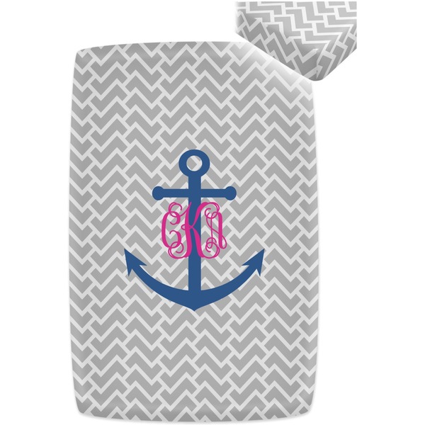Monogram Anchor Crib Fitted Sheet - Apvl