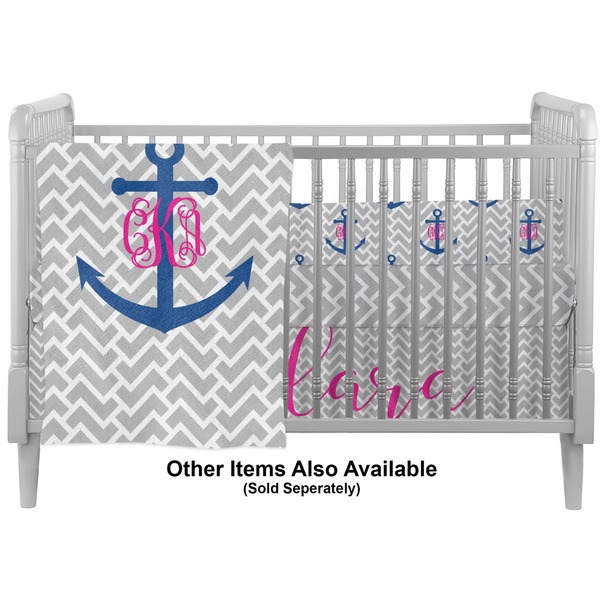 Monogram Anchor Crib - Profile Sold Seperately