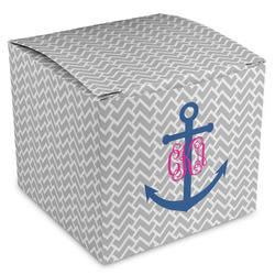 Monogram Anchor Cube Favor Gift Boxes