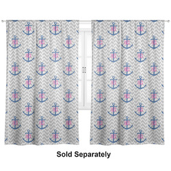 Monogram Anchor Curtain Panel - Custom Size
