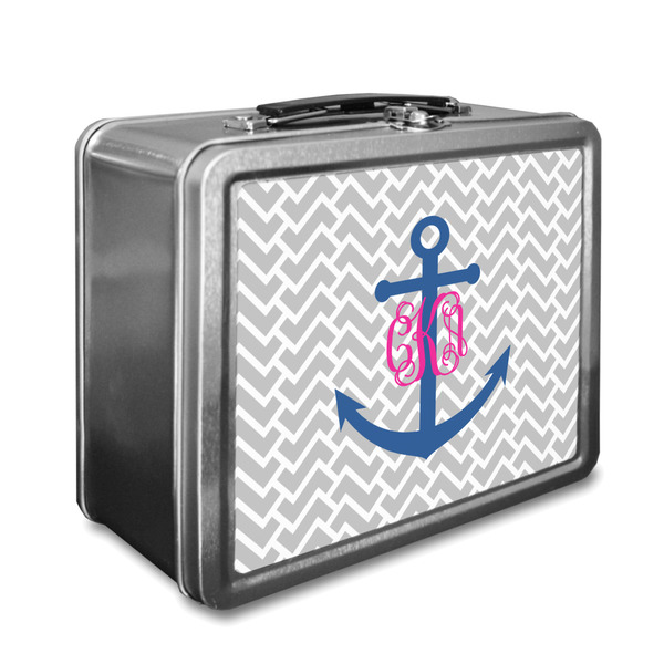 Custom Monogram Anchor Lunch Box