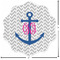 Monogram Anchor Custom Shape Iron On Patches - L - APPROVAL