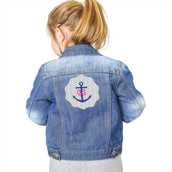 Monogram Anchor Custom Shape Iron On Patches - XXL - Single - Approval
